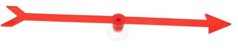 ABOOFAN Rotierende Spiel Arrow Party Game Requisite Lustige Saugnapf -spiel Arrow Turntable Board DIY Zeiger Zubehör Plastik Arrow Spinner Zubehör