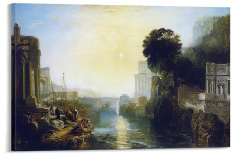 Joseph Mallord William Turner, Weltmeisterwerke, Dido baut Karthago, Poster, Kunstdruck, Wandfoto, zum Aufhängen, Bild, Familienschlafzimmer, Dekoration, 20 x 30 cm