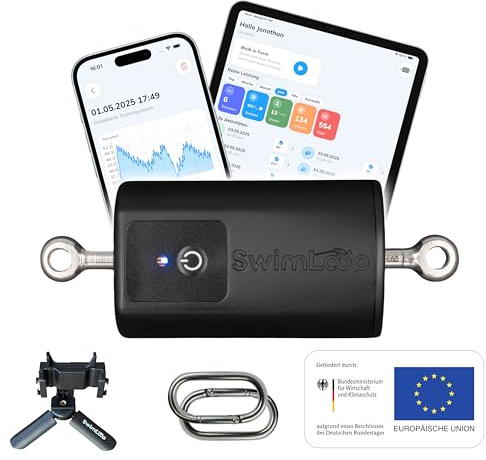 SwimLoop Aktivitätstracker Top Schwimmtrainer für zu Hause, Widerstandstraining, stationäres Schwimmen, Schwimmband als Alternative zur Gegenstromanlage