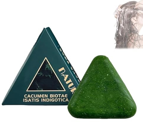 Nature Triangle Shampoo Bar - NatureSeven Green Soap ShampooBar for Women and Men Hair Care (#1)