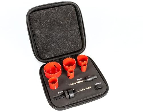 Rothenberger 114202 Plumbers Hole Saw Kit 19-22-29-38-44-57mm