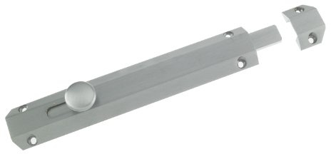 ZAB100CSC 202mm Satin Chrome Heavy Duty Surface Bolt