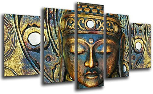 Quadro su Legno, Buddha, Buddha, Rilassamento, Zen, Meditazione, Rilassamento, 165 x 62cm, Stampa in qualita Fotografica. Ref. 26018
