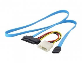 Cablecc SFF-8482 - Cavo SAS da 29 P a 1 SATA 7PIN HDD cavo 70 cm