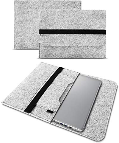 UC-Express Sleeve Hülle kompatibel für Lenovo ThinkBook 14s Yoga ITL Tasche Filz Notebook Cover 14 Zoll Laptop Schutz Case Schutzhülle, Farben:Hell Grau