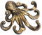 BESPORTBLE Metall Dekorative Haken Hutablage Kleiderbügel Wand Octopus Geformte Handtuchhaken zum Aufhängen von Schlüsseln Hüte Taschen Robe Schrank Schrank Kleiderschrank Eingang Golden