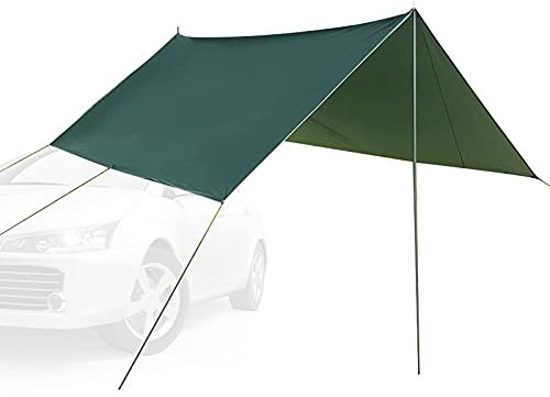 windyday Motor Tarp Auvent Fourgon pour 5-6 Personnes Tente Voiture Super Léger Portable Auvent Camping Car, Auvent Fourgon Convient pour Diverses Plein Air, Tente Voiture Bâches