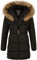 Geographical Norway Damen Winterjacke mit UD Beanie Beauti Black M