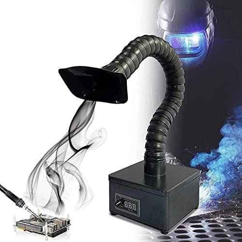 Fume Extractor Soldering,Solder Smoke Absorber, Solder Fume Extractor Strong Suction, Smoke Absorber with LED Light, Welding Air Purifier for DIY,Welding Machine Nail Salon Hair Salon ,withLight