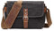 FANDARE Retro Camera Satchel - Canvas SLR Cameras Messenger Bag for Men & Women - School, College, Outdoor, Business Travel - Black
