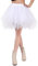 Kefiyis Tüllrock Damen Tütü Karneval Party Tutu Kurz 50er Rockabilly Petticoat Ballet Halloween Fasching Cosplay Tanzkleid Kostüm Weiß