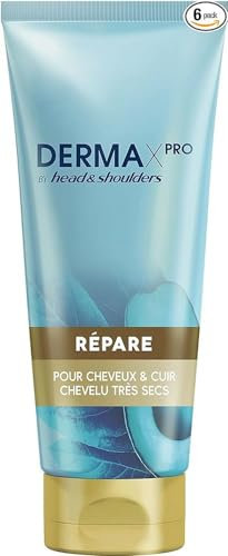 Head & Shoulders DermaxPro by Head & Shoulders Répare, Repair Conditioner, Haar & Leder, trocken bis sehr trocken, mit Avocadoöl, Aloe Vera und Vitamin E, 6 x 200 ml