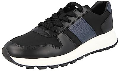Prada Herren Schwarz Leder Sneaker 4E3463 43 EU/UK 9