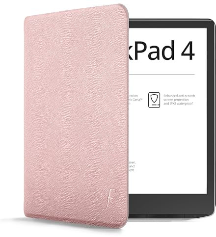 Forefront Cases Étui pour Pocketbook InkPad 4 et Pocketbook InkPad Color (Colour) 3 et 2 - Or Rose - Mince, Léger et Protection Coque, Fonction Automatique Veille/Réveil Intelligente Étui (Housse)