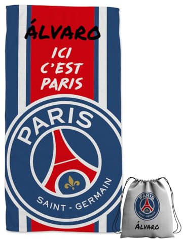 ZPUBLI+ Serviettes de plage ou de douche personnalisées avec nom ou phrase. Serviettes pour enfants, cadeau original pour enfant, pour bain, piscine, plage, camping. Plusieurs dimensions (PSG2, 140 x