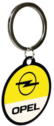 Nostalgic-Art Retro Schlüsselanhänger, Ø 4 cm, Opel – Logo – Geschenk-Idee für Opel-Zubehör Fans, Original Lizenzprodukt (OLP), aus Metall, Vintage Design