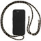 Vauki handyband Hülle für iPhone 16E/iPhone SE 4 2025 mit Band, HandyHülle mit Kordel, Weich Silikon TPU Stoßfest Bumper mit Kette zum Umhängen für iPhone 16E/iPhone SE 4, Lanyard-Schwarz