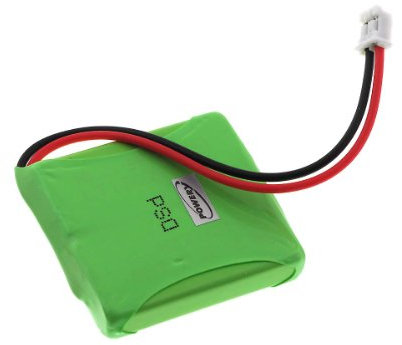 Akku passend zu Siemens gigaset E45, 650mAh / 1,6Wh, 2,4V, NiMH, Grün