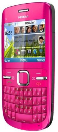 Nokia C3-00 Téléphone portable GSM Bluetooth Rose Flash