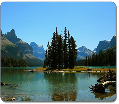 Customized Art Large Mousepad Natural Eco Rubber 36535 Maligne Lake Nature Mouse pad Design High Quality Durable Mouse Mat Big Gaming Mouse Pad