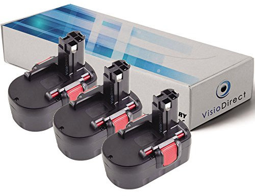 Lot de 3 Batteries pour Bosch 1661K scie circuaire 3000mAh 14.4V - Visiodirect -
