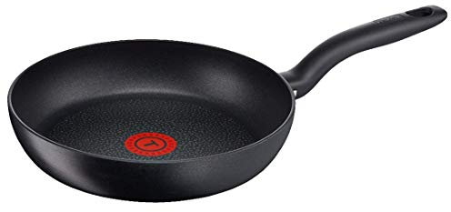 Tefal C69504 Hard Titanium Plus Pfanne, 24 cm, antihaftbeschichtet, schwarz