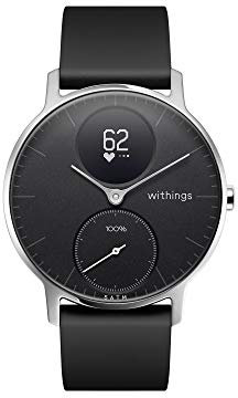 Withings Steel HR - Montre Connectée Hybride - Suivi d'Activité avec GPS Connecté, Fréquence Cardiaque, Suivi du Sommeil, Notifications du Smartphone, Résistance à l'Eau, Autonomie 25 Jours