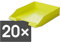 HAN Briefablage Klassik, 20 STÜCK Schreibtisch Organizer, Bürobedarf, Ablagefächer, Büromaterial, Briefkorb, Dokumentenablage, bis Format A4/C4, 1027-X-50, Lemon