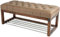 EMRA WOOD LPP 4 Sitzbank Bank Hocker HÖHE 50cm Kunstleder Cappuccino Holz Walnuss Lackiert Antik Schick Elegant Neu OVP Handarbeit Nach Mass (100, 30)