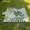 Picknickdecke 100x150cm,XXL Picknickdecke mit Wasserdichter Unterseite,Outdoor Stranddecke Sandfrei,mit Tragegriff Faltbare Picnic Blanket für Camping,Strand,Park,Familie,Konzerte Grüne Blätter Blumen