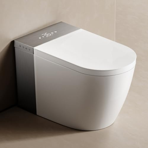 Smart Toilet with Auto Bidet Built In, Foam Shield, Auto Open/Close