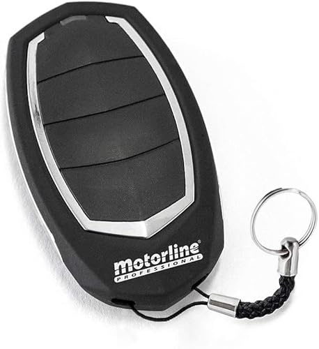 Motorline Falk RCM - Transmisor manual (4 canales, 433,92 MHz, color negro)