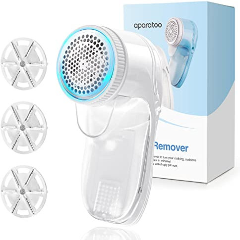 Lint Remover Fabric Shaver, Bobble Remover for Clothes Lint Remover Debobbler Clothes Shaver 2-In-1 Lint Roller Wool Defuzzer Fluff Remover Quick and Effective (3 Blades Included)