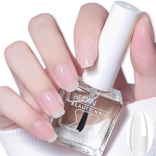 Clear Nail Varnish - High Glossy Clear Nail Polish - Transparent Air Quick Dry Long Lasting Nail Varnish - 2 In 1 Base Coat & Top Coat Nail Polish For Manicure Women Girls DIY