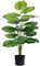 Vmhkjo kunstpflanzen groß 73cm Hoch18 Zweige Grünpflanzen im Topf Künstliche Pflanzen Wie Echt Outdoor Tropical Hawaii Grün Fake Plant für Schlafzimmer Büro Garten Hochzeit Party Deco