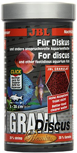 JBL GranaDiscus 40520 Premium Alleinfutter für anspruchsvolle Aquarienfische, Granulat 250 ml