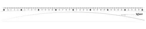 Maped M146114 - Lineal Essentials 146, 40 cm, transparent