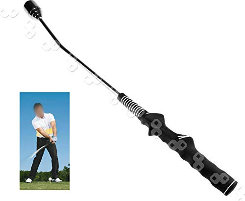 YINETTECH Golfschläger Golf Trainingshilfe für Aufwärmen/Training Golftrainer Trainer schwarz
