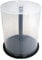 3 x 100 Empty CD DVD Cakebox Storage Tub Plastic Case for DVD CD Bluray Discs Spindle cake box (Holds 300 discs)