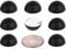.75 Platinum Silicone Hemisphere Bumper, Non-Skid Isolation Feet with Adhesive - 20 Duro - Black .75 Hemisphere - 8 Pack