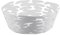 Alessi BM10/21 W Barket Round Basket, Alloy Steel, White