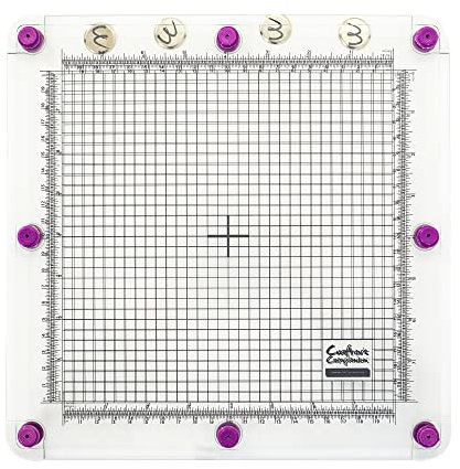 Crafter's Companion CC-TOOL-STPLATMB 8 x 8 Stempelplattform und Magnetfuß, Farblos