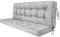 HOBBYGARDEN Bankkissen & Sitzkissen Outdoor für Gartenbank, Palettenkissen und Hollywoodschaukel – Auflage 140x49 cm Sitzfläche / 140x56 cm Rückenlehne, Aschgrau