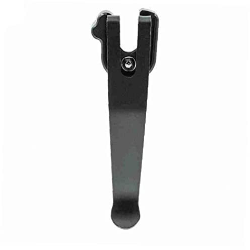 Onsinic 1pc Folding Knife Back Clip Steel Deep Carry Swiss Tool for 91mm Army Accessories Clamp Pocket Repair Replacement, Black