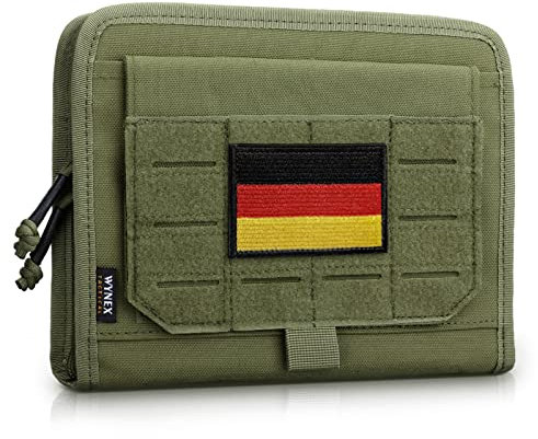 WYNEX Taktische Falttasche für Administrin, Molle-Werkzeugtasche mit lasergeschnittenem Design, Mehrzweck-Organizer, EDC Medizinische Tasche, modulare Taschen, Taktische Befestigung, Hüfttasche