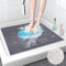 Duschmatte rutschfest 60x60 cm Weich Badewannenmatte, Antibakterielle Badematte mit Ablauflöchern, Antirutschmatte Dusche für Badewanne und Nassbereiche (Grau, 60 x 60 cm)