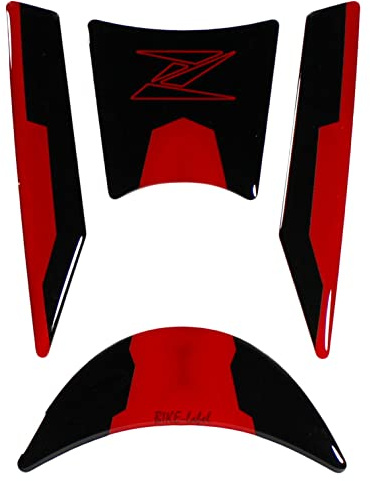 Tankpad Aufkleber Zündschloss kompatibel für Kawasaki Z650 rot silber X550500VA