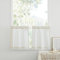 PONY DANCE Cortinas Cortas Dormitorio Visillos Cortos para Ventanas 2 Piezas 60x90cm Cortinas Cortas Cocina Cortinas Translucidas Cortinas de Lino, Crema