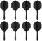 HJIAMA 8 Stück Kunststoff Dart Flights und Schäfte, Dart Zubehör, Einteiliges Dart Schäfte, Gewindedesign, Darts Flights mit Schaft
