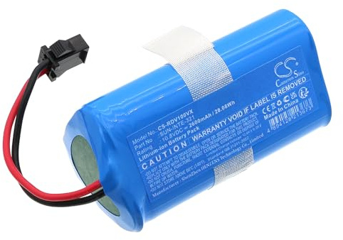 TCTK Akku 2600mAh Kompatibel mit [Valubot] K100, für [Lefant] M501A, M501B, für [Redmond] RV-R100 Ersetzt SUN-INTE-321